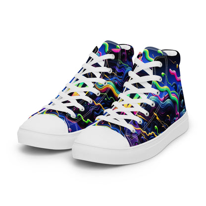 Nervous Women’s High Top Canvas Shoes (Slide Edition)