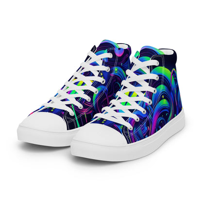 Nervous Women’s High Top Canvas Shoes (Drip Edition)