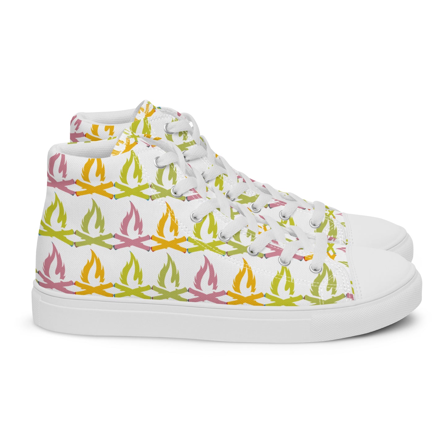 Sour Flame Women’s High Top Canvas Shoes