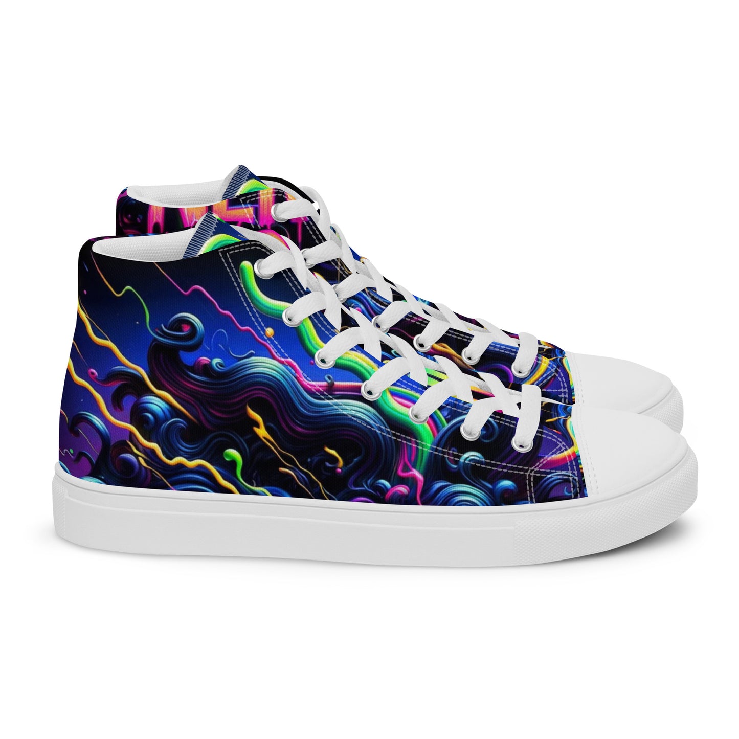 Nervous Women’s High Top Canvas Shoes (Slide Edition)