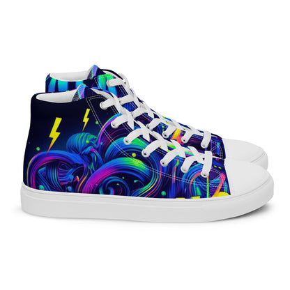 Nervous Women’s High Top Canvas Shoes (Drip Edition)