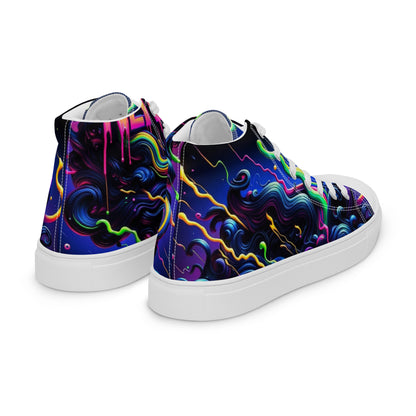 Nervous Women’s High Top Canvas Shoes (Slide Edition)