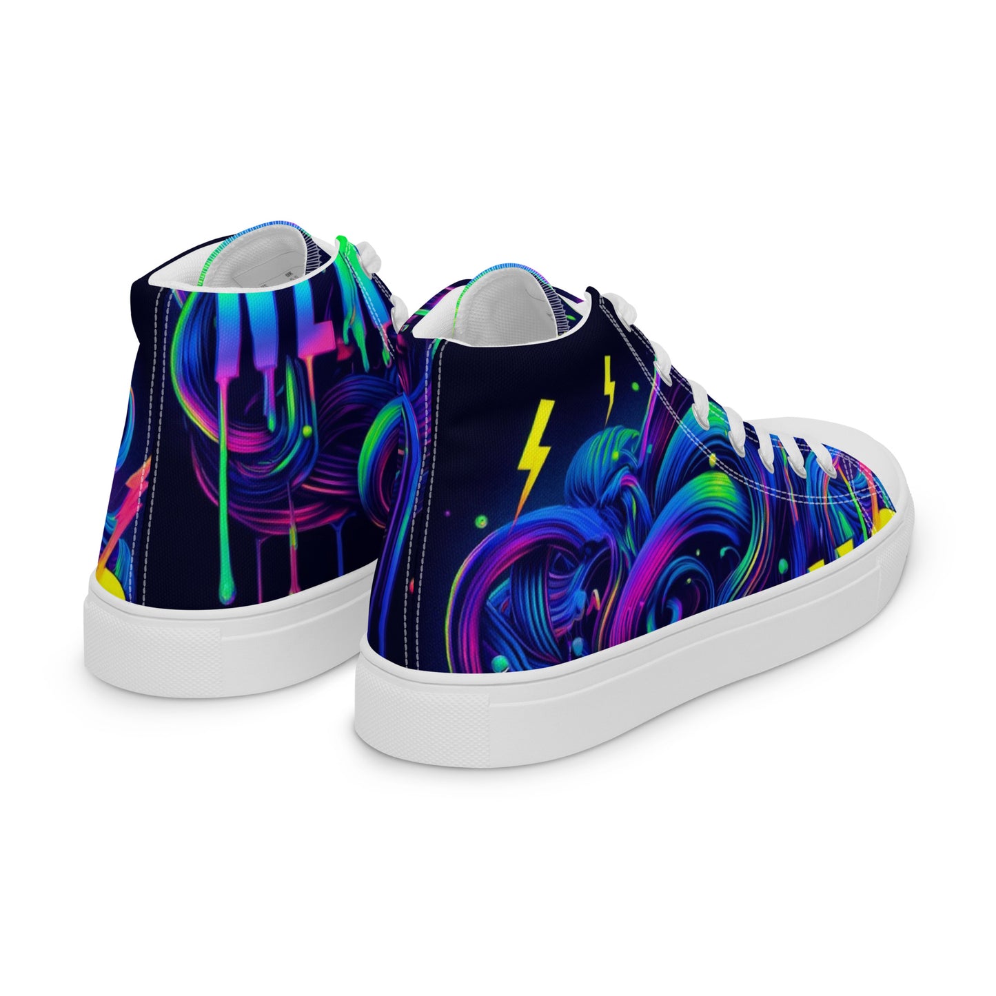 Nervous Women’s High Top Canvas Shoes (Drip Edition)