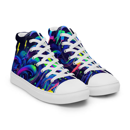 Nervous Women’s High Top Canvas Shoes (Drip Edition)