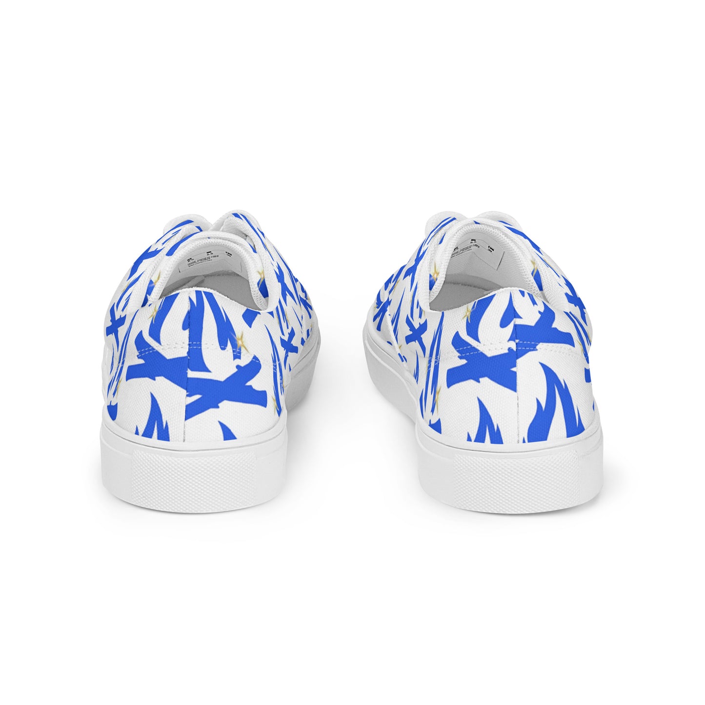 Blue Star Flame Women’s Lace-Up Canvas Shoes