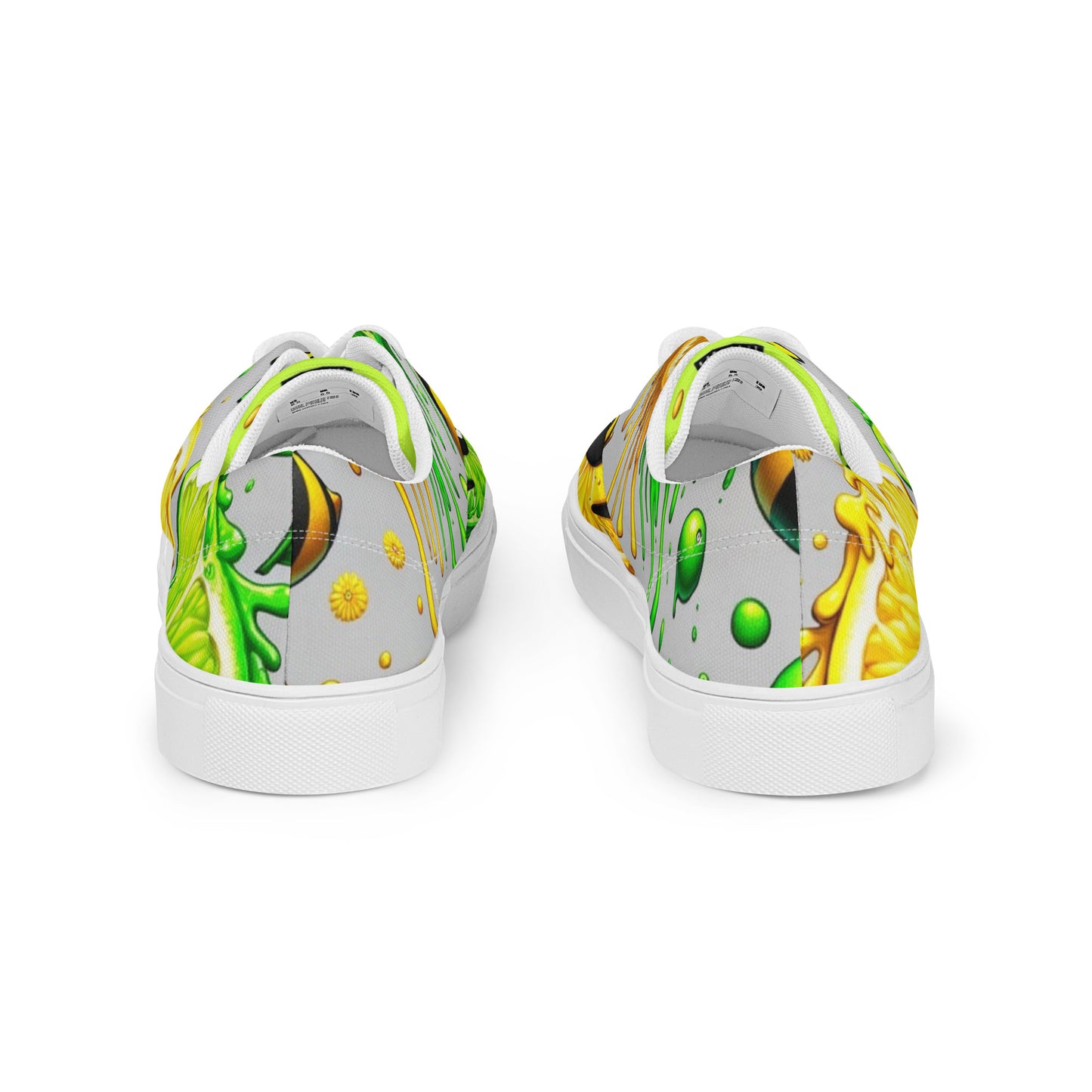 Lemon Lime Women’s Lace-Up Canvas Shoes