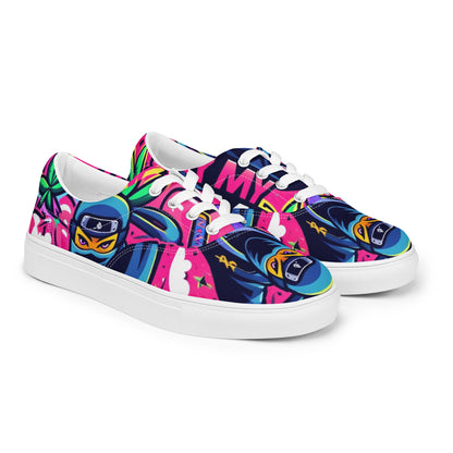 Say My Name Women’s Lace-Up Canvas Shoes (Ninja Edition)